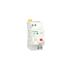 Дифавтомат 25А, 30мА, 2 полюси, Тип A, 6кА, Schneider Electric RESI9 R9D55625