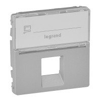 Лицьова панель для розеток RJ 45 з тримачем маркування Legrand Valena LIFE 755472