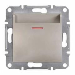 Картковий вимикач бронза Asfora EPH6200169 Schneider Electric