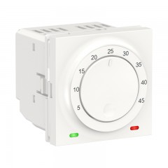 Термостат теплої підлоги, 10А, 2 модулі, білий, Unica New, NU350318 Schneider Electric