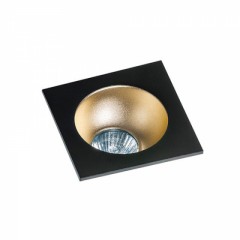 Точечный светильник AZzardo HUGO 1 DOWNLIGHT AZ1736 + AZ0825 Black/Champagne