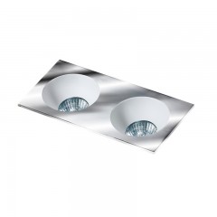 Точечный светильник AZzardo HUGO 2 DOWNLIGHT AZ1738 + AZ0822 Chrome/White