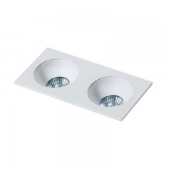 Точковий світильник AZzardo HUGO 2 DOWNLIGHT AZ1739 + AZ0822 White/White