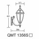 Світильник вуличний настінний California I QMT 1356S Lusterlicht