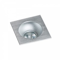 Точковий світильник AZzardo HUGO 1 DOWNLIGHT AZ1733 + AZ0821 Aluminium/Aluminium