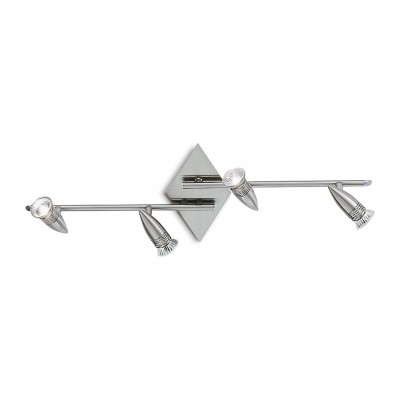Спот Ideal Lux ALFA PL4 NICKEL 006321 Спот Ideal Lux ALFA PL4 NICKEL 006321