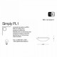 Потолочный светильник Ideal Lux SIMPLY PL1 007960
