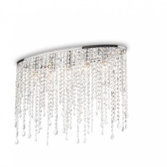 Люстра Ideal Lux RAIN PL5 TRASPARENTE 008455