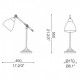 Настільна лампа Ideal Lux NEWTON TL1 NICKEL 012209