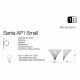 Бра Ideal Lux SANTA AP1 SMALL TRASPARENTE 013060