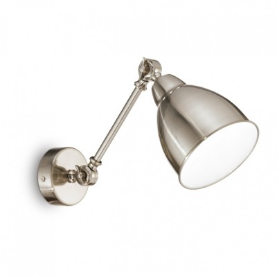 Бра - спот Ideal Lux NEWTON AP1 NICKEL 016399 Бра - спот Ideal Lux NEWTON AP1 NICKEL 016399