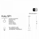 Подвесной светильник Ideal Lux KUKY SP1 TRASPARENTE 023021