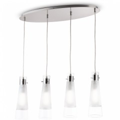 Подвесной светильник Ideal Lux KUKY SP4 TRASPARENTE 023038