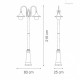 Фонарный столб Ideal Lux CIMA PT2 NERO ANTICO 024097