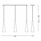 Подвесной светильник Ideal Lux MILK SP3 030326