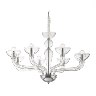 Люстра Ideal Lux CASANOVA SP8 TRASPARENTE 044255
