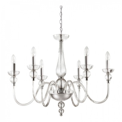 Люстра Ideal Lux DOGE SP6 TRASPARENTE 044422 Люстра Ideal Lux DOGE SP6 TRASPARENTE 044422