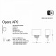 Бра Ideal Lux OPERA AP3 BIANCO 068268