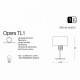 Настільна лампа Ideal Lux OPERA TL1 BIANCO 068305
