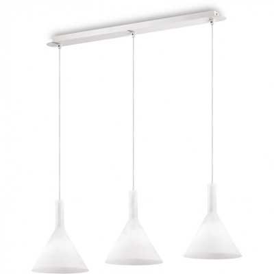 Подвесной светильник Ideal Lux COCKTAIL SP3 BIANCO 074245 Подвесной светильник Ideal Lux COCKTAIL SP3 BIANCO 074245