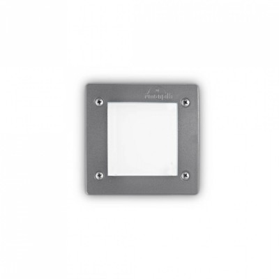 Точечный светильник Ideal Lux LETI PT1 SQUARE GRIGIO 096599 Точечный светильник Ideal Lux LETI PT1 SQUARE GRIGIO 096599
