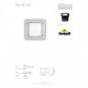 Точечный светильник Ideal Lux LETI PT1 SQUARE GRIGIO 096599