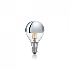 Лампочка Ideal Lux E14 04W SFERA CROMO 3000K 101262