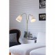 Торшер MarkSlojd Sweden MODENA Floor 2L Brass/White 105274