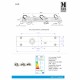 Бра - спот MarkSlojd Sweden LUX Wall Spot 3L Steel IP44 105475