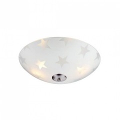 Стельовий світильник MarkSlojd Sweden STAR LED Plafond 35cm Frosted/Steel 105611