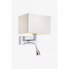 Бра MarkSlojd Sweden SAVOY Wall 2L Chrome/White 106307