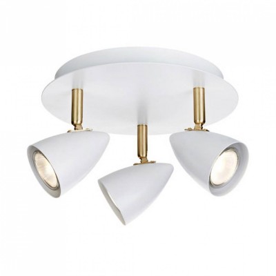 Спот MarkSlojd Sweden CIRO Ceiling 3L White/Brass 106319