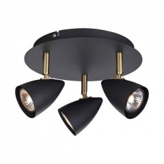 Спот MarkSlojd Sweden CIRO Ceiling 3L Black/Brass 106320
