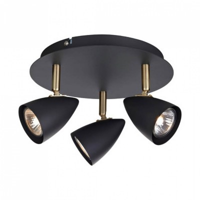 Спот MarkSlojd Sweden CIRO Ceiling 3L Black/Brass 106320