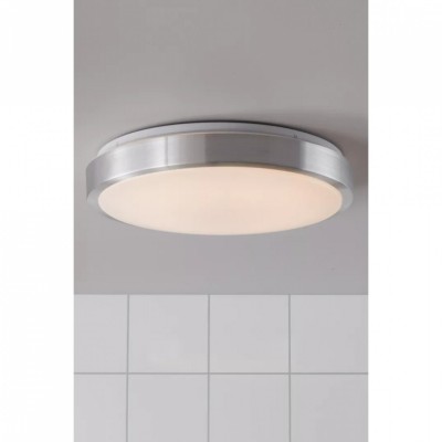 Світильник стельовий MarkSlojd Sweden MOON Plafond 39cm White/Aluminium IP44 106353