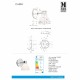 Бра - спот MarkSlojd Sweden CASSIS Wall 1L Chrome/Opal IP44 106367