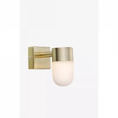 Бра - спот MarkSlojd Sweden MENTON Wall 1L Brass/Opal IP44 106374
