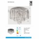 Люстра MarkSlojd Sweden VENTIMIGLIA Plafond 4L 42cm Black/MC 106563