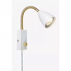 Бра - спот MarkSlojd Sweden CIRO Wall 1L Flex White/Brass 106588