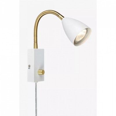 Бра - спот MarkSlojd Sweden CIRO Wall 1L Flex White/Brass 106588