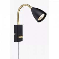 Бра - спот MarkSlojd Sweden CIRO Wall 1L Flex Black/Brass 106589