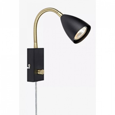 Бра - спот MarkSlojd Sweden CIRO Wall 1L Flex Black/Brass 106589