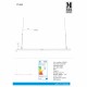Подвесной светильник MarkSlojd Sweden PLAN Panel 120cm 40W White 106649