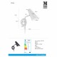 Бра MarkSlojd Sweden CAL Wall 1L Black 106782