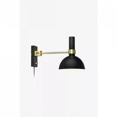 Бра MarkSlojd Швеция LARRY Wall 1L Black/Brushed Brass 106970
