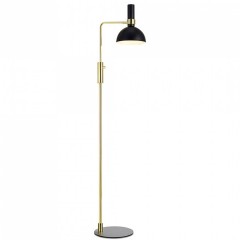 Торшер MarkSlojd Sweden LARRY Floor 1L Black/Brushed Brass 106972