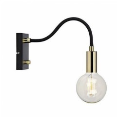 Бра MarkSlojd Sweden RAW Wall 1L Black/Gold 106988