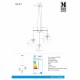 Люстра MarkSlojd Sweden SICILY Pendant 3L Chrome/Clear 107015