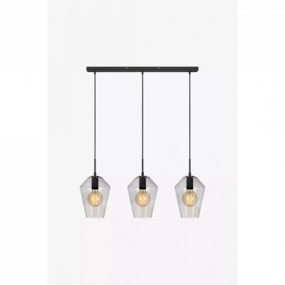 Подвесной светильник MarkSlojd Sweden RETRO Pendant 3L Black/Smoke 107132