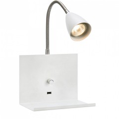 Бра MarkSlojd Sweden LOGI Wall 1L White 107140